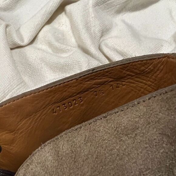 Gucci Moreau Embroidered Suede Chukka Boots Men's 7.5 NEW - Picture 8 of 11